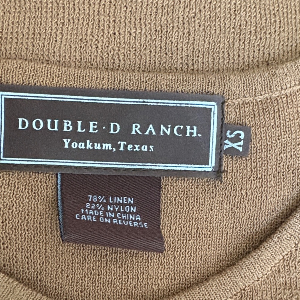 Double D Ranch Tan knit tank with matching knit Multicolor Maxi Skirt. - Picture 5 of 6